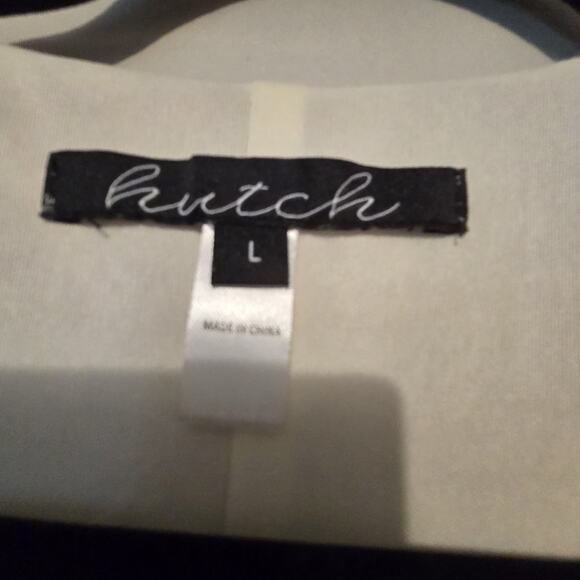 Hutch Anthropologie Abstract Wrap Maxi Dress Womens LG Green Geometric Flowy - Picture 5 of 16